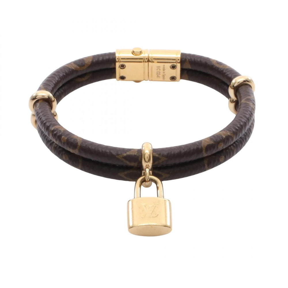 LOUIS VUITTON Brown Coated Canvas Charm Bracelet - Picture 1 of 7